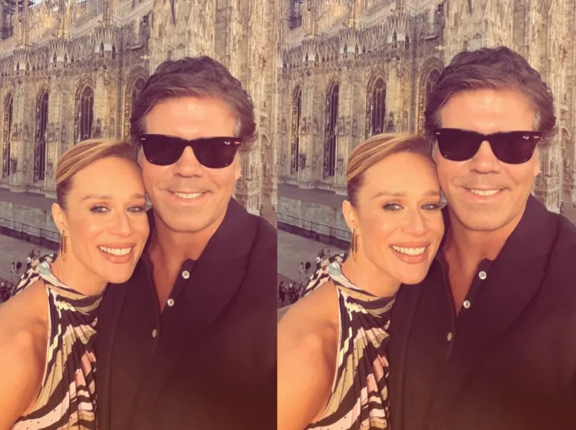 Mariana Ximenes compartilha foto rara com o namorado durante viagem à Itália